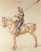 Albrecht Durer, Equestrian Kninght in Armor